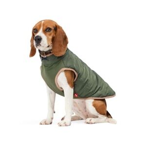 Reddy Faux-Shearling Reversible Vest for Dogs, Medium, Green